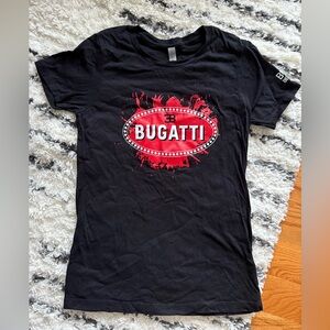 Next Level Apparel Bugatti Black and Red Kids Tee